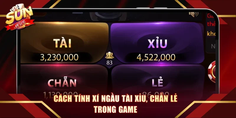 Cách tính xí ngầu tài xỉu, chẵn lẻ trong game