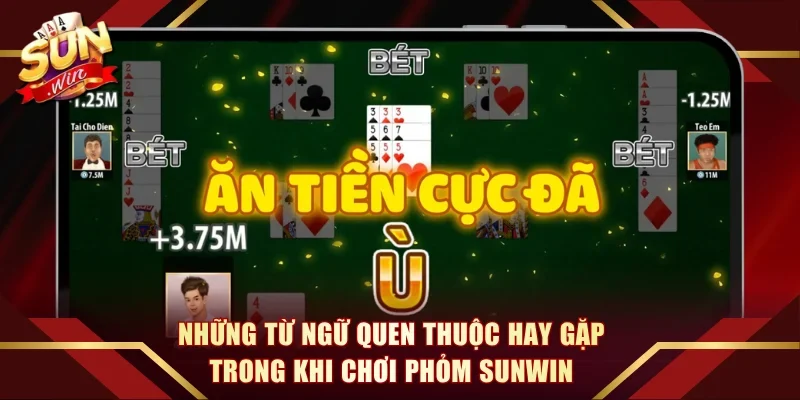 Những từ ngữ quen thuộc hay gặp trong khi chơi phỏm Sunwin